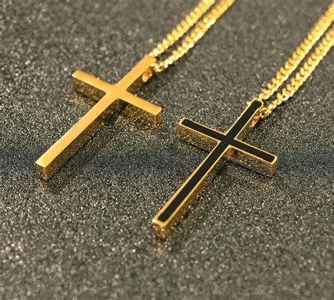 designer cross necklace for men